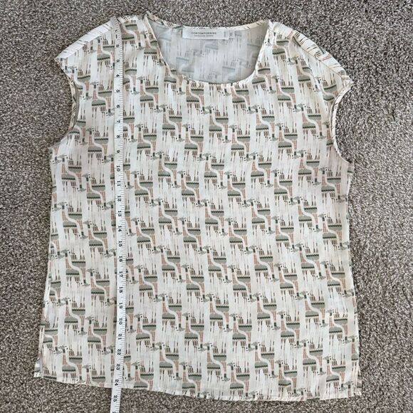 CONTEMPORAINE | animal print blouse - Picture 8 of 8